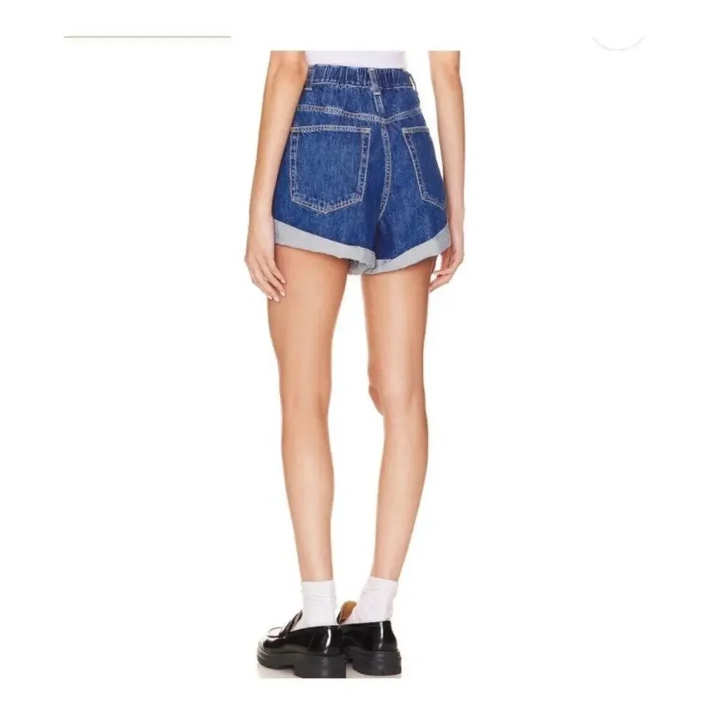 Free People Danni Shorts in Stargaze size LARGE NWT - Picture 3 of 11